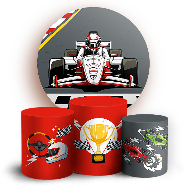 KIT Redondo e Trio - Formula 1 - Sublimado 3D
