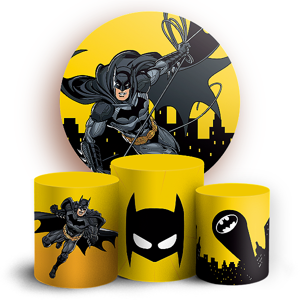 KIT Redondo e Trio - Batman - Sublimado 3D