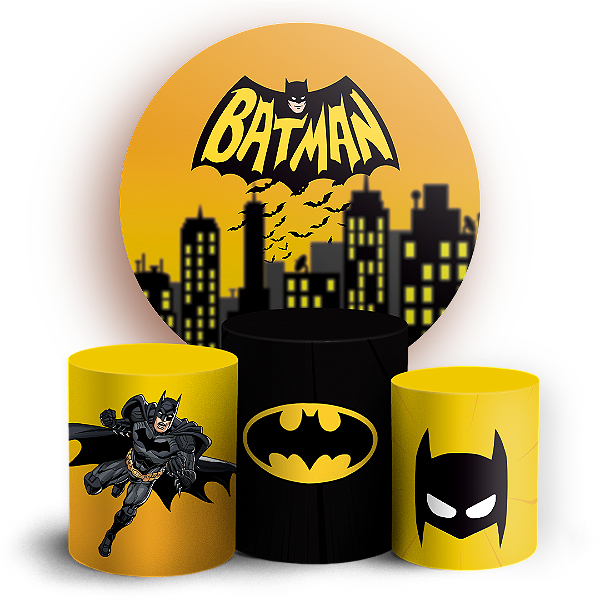 KIT Redondo e Trio - Batman - Sublimado 3D