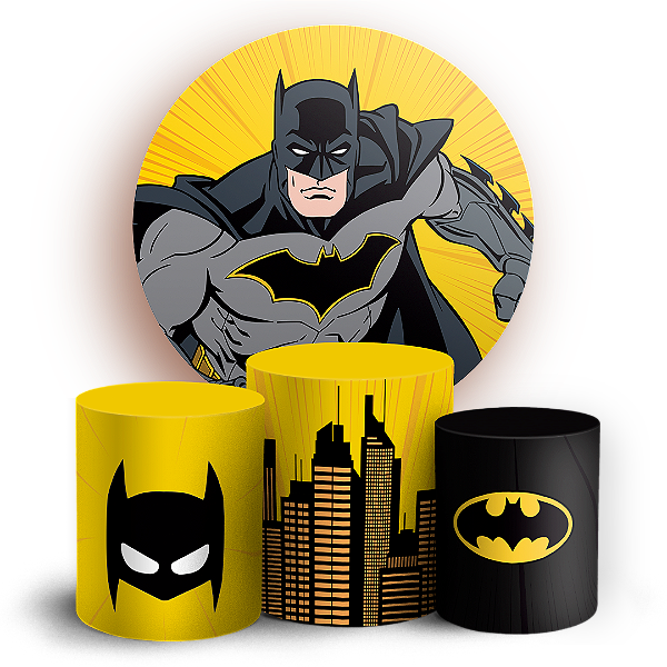 KIT Redondo e Trio - Batman - Sublimado 3D