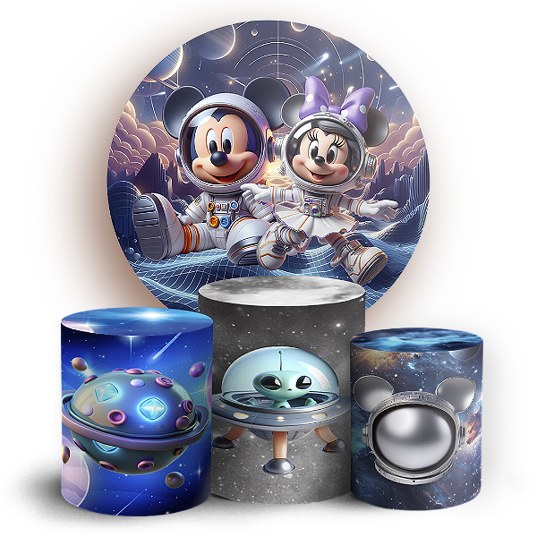 KIT Redondo e Trio - Astrounauta - Sublimado 3D