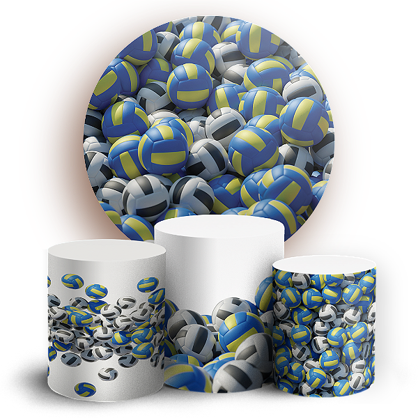 KIT Redondo e Trio - Volei - Sublimado 3D