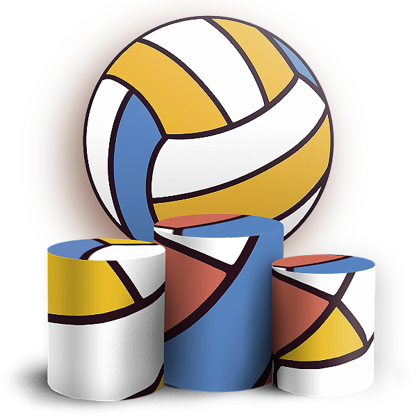 KIT Redondo e Trio - Volei - Sublimado 3D