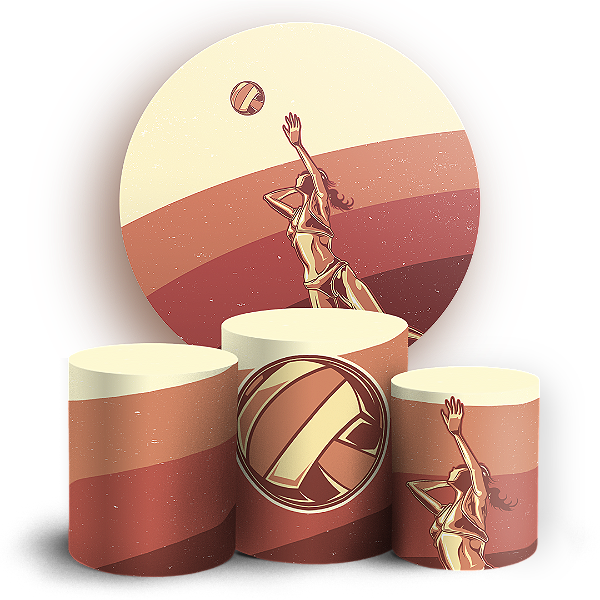 KIT Redondo e Trio - Volei - Sublimado 3D