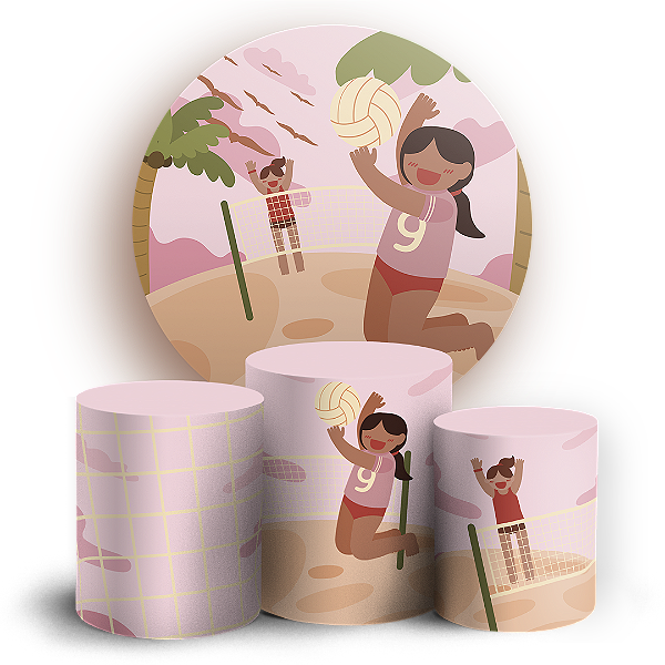 KIT Redondo e Trio - Volei - Sublimado 3D