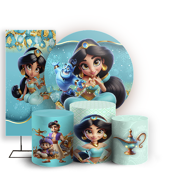 KIT Redondo Trio e Faixa - Jasmine - Sublimado 3D