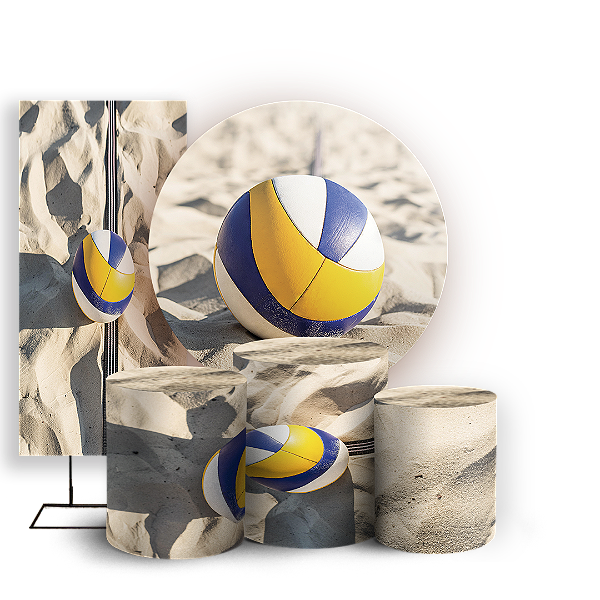 KIT Redondo Trio e Faixa - Volei - Sublimado 3D