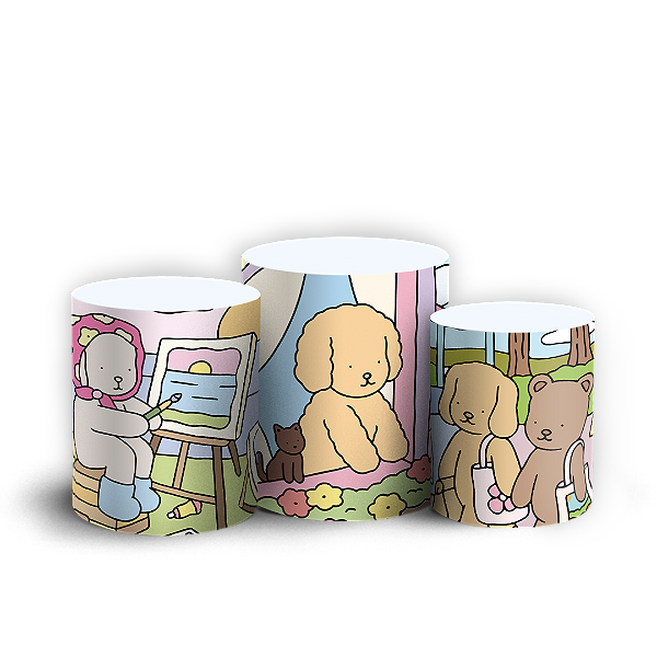 Trio Cilindro - Bobbie Goods - Sublimado 3D