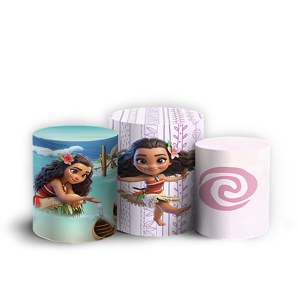Trio Cilindro - Moana - Sublimado 3D