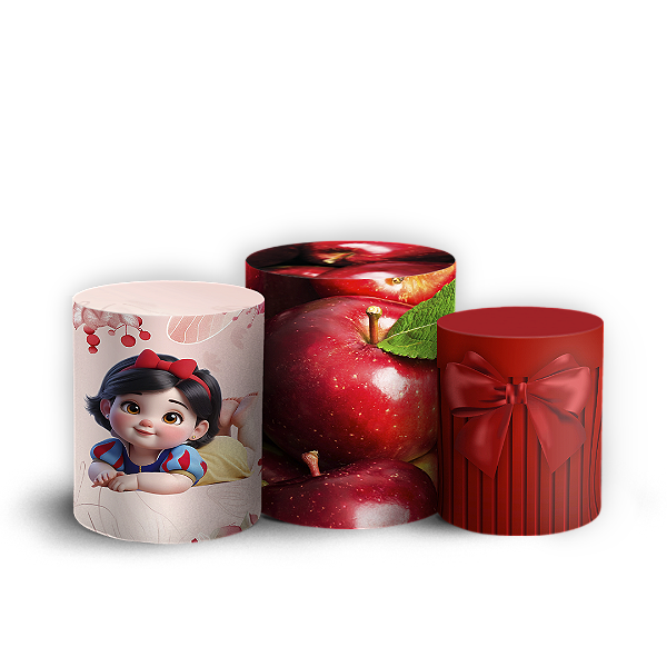 Trio Cilindro - Branca De Neve - Sublimado 3D