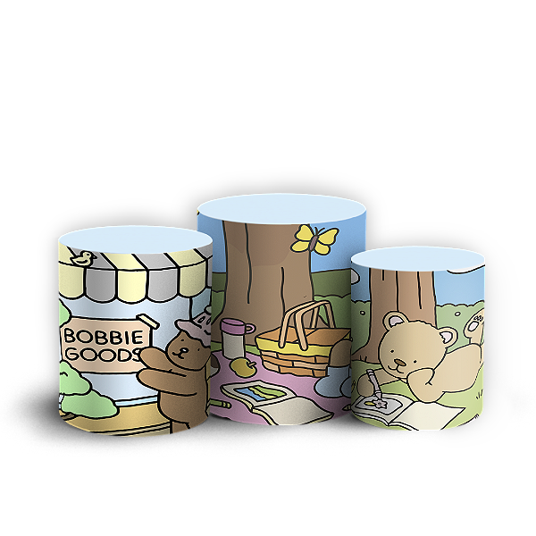Trio Cilindro - Bobbie Goods - Sublimado 3D
