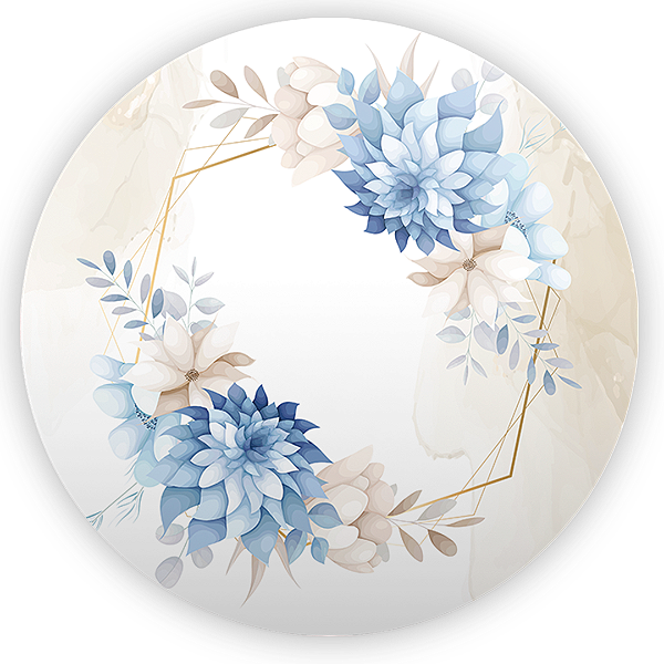 Painel Redondo - Floral - Sublimado 3D