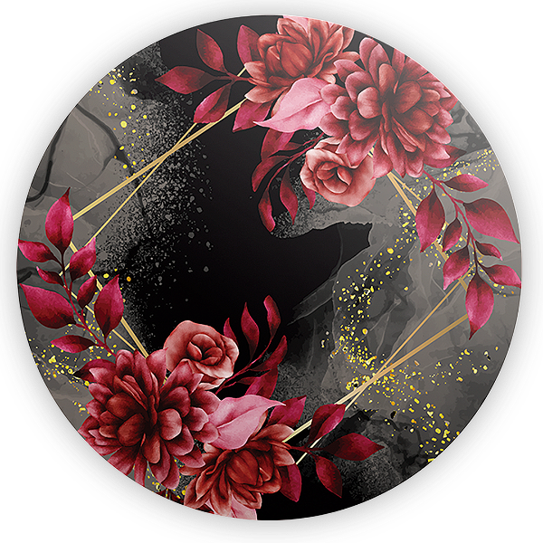 Painel Redondo - Floral - Sublimado 3D