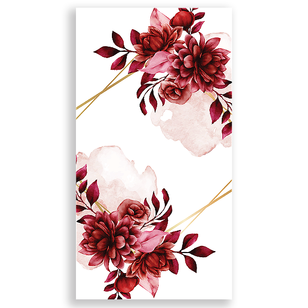 Faixa Lateral - Floral - Sublimado 3D