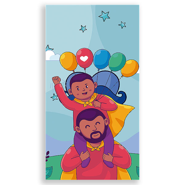 Faixa Lateral - Dia dos Pais - Sublimado 3D