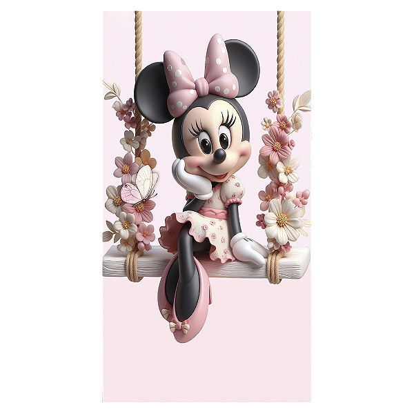 Faixa Lateral - Minnie Jardim - Sublimado 3D