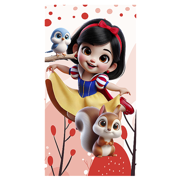 Faixa Lateral - Branca De Neve - Sublimado 3D