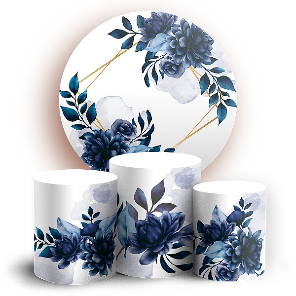 KIT Redondo e Trio - Floral - Sublimado 3D