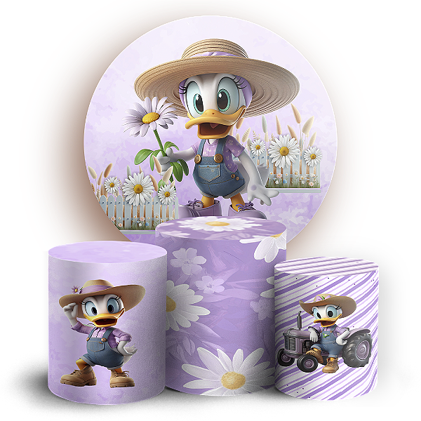 KIT Redondo e Trio - Margarida - Sublimado 3D