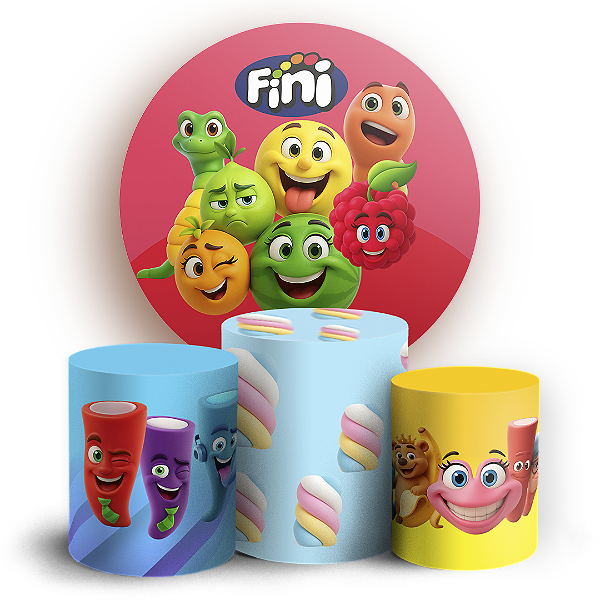 KIT Redondo e Trio - Doce Fini - Sublimado 3D