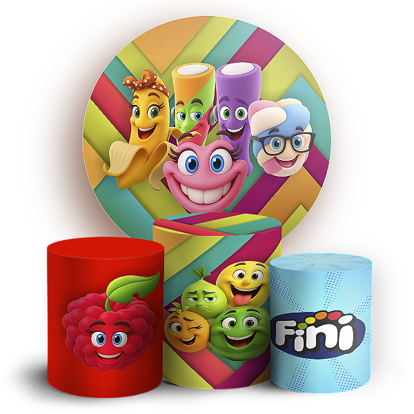 KIT Redondo e Trio - Doce Fini - Sublimado 3D