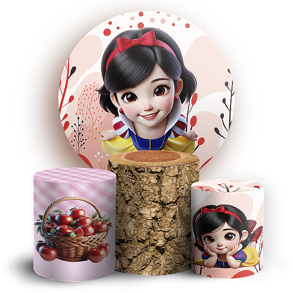 KIT Redondo e Trio - Branca De Neve - Sublimado 3D