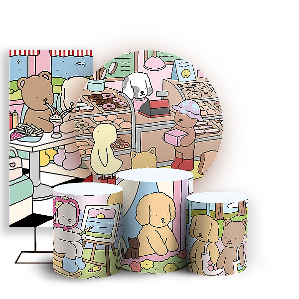 KIT Redondo Trio e Faixa - Bobbie Goods - Sublimado 3D