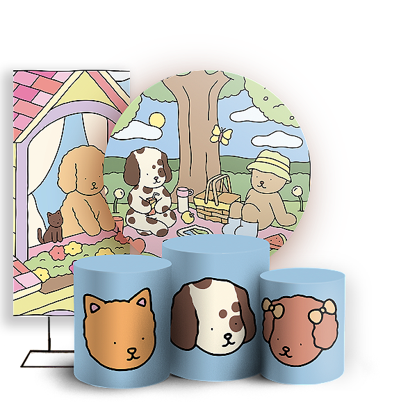 KIT Redondo Trio e Faixa - Bobbie Goods - Sublimado 3D