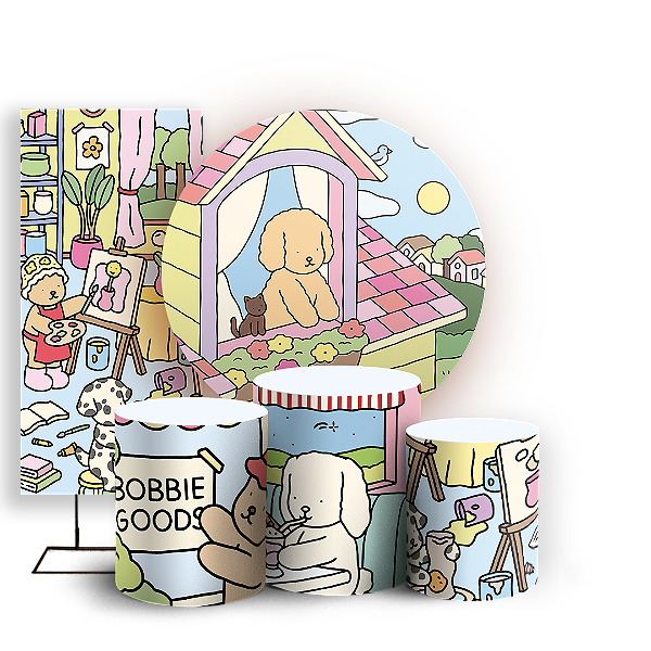 KIT Redondo Trio e Faixa - Bobbie Goods - Sublimado 3D