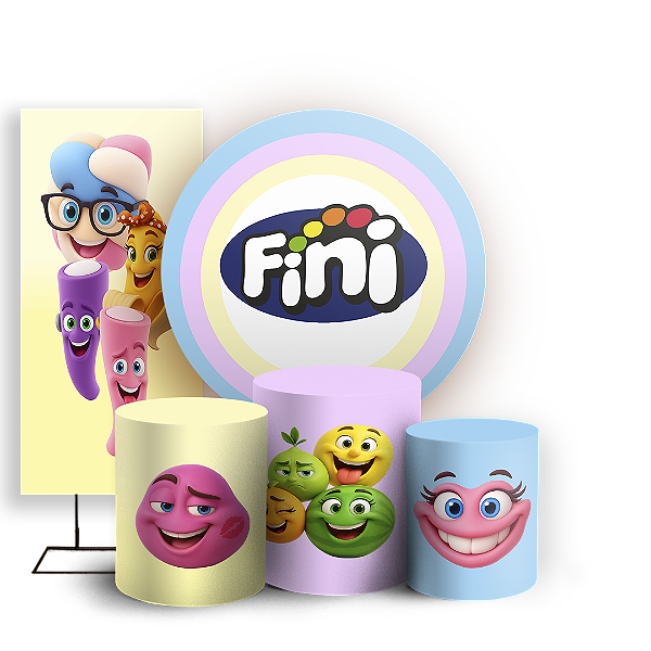 KIT Redondo Trio e Faixa - Doce Fini - Sublimado 3D