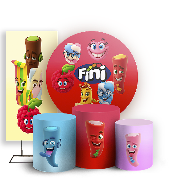 KIT Redondo Trio e Faixa - Doce Fini - Sublimado 3D