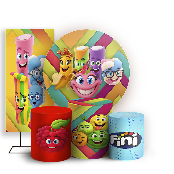 KIT Redondo Trio e Faixa - Doce Fini - Sublimado 3D