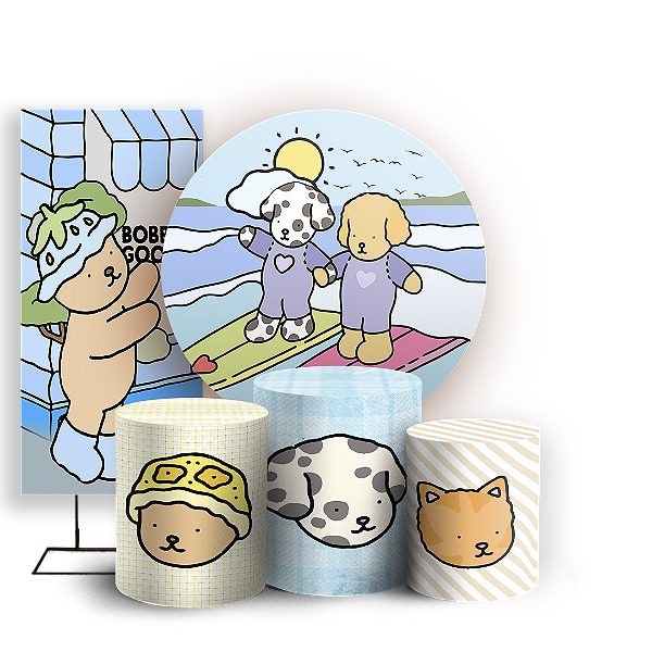 KIT Redondo Trio e Faixa - Bobbie Goods - Sublimado 3D