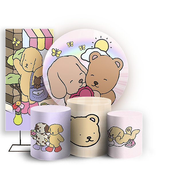 KIT Redondo Trio e Faixa - Bobbie Goods - Sublimado 3D