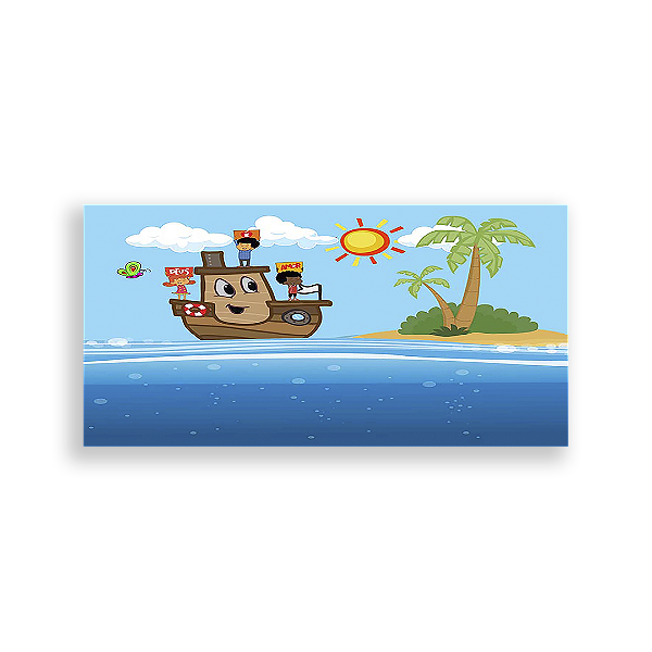 Painel Retangular - 3 Palavrinhas - Sublimado 3D