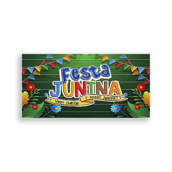 Painel Retangular - Festa Junina - Sublimado 3D