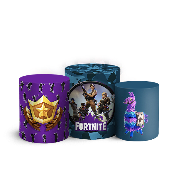 Trio Cilindro - Fortnite - Sublimado 3D