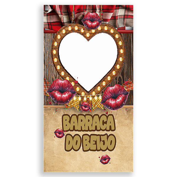 Painel Interativo Vazado - Festa Junina