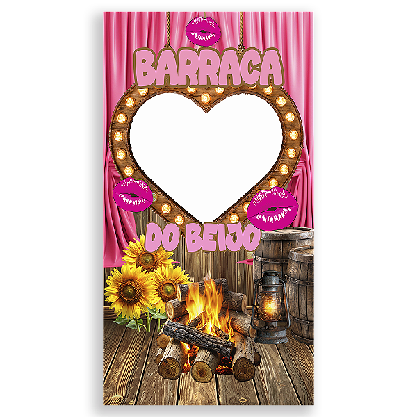 Painel Interativo Vazado - Festa Junina