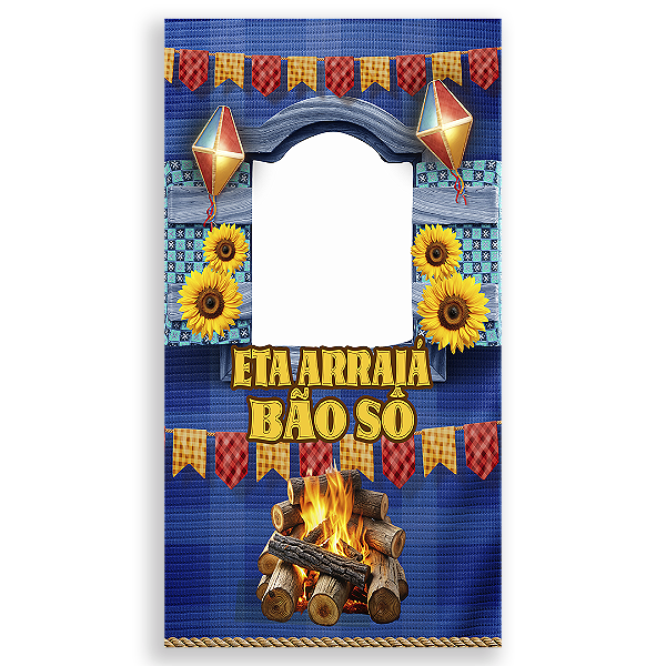 Painel Interativo Vazado - Festa Junina