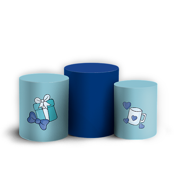 Trio Cilindro - Dia dos Pais - Sublimado 3D