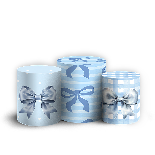 Trio Cilindro - Laços - Sublimado 3D