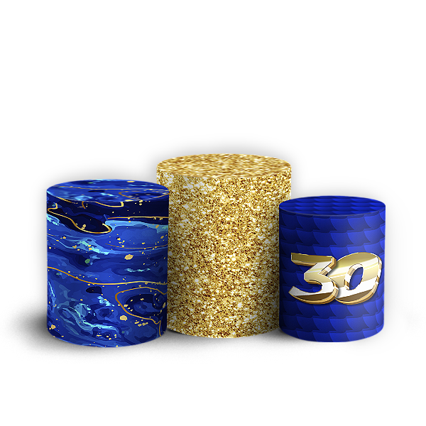 Trio Cilindro - 30 Anos - Sublimado 3D