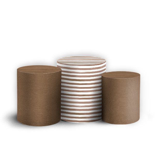 Trio Cilindro - Ursinho Aviador  - Sublimado 3D