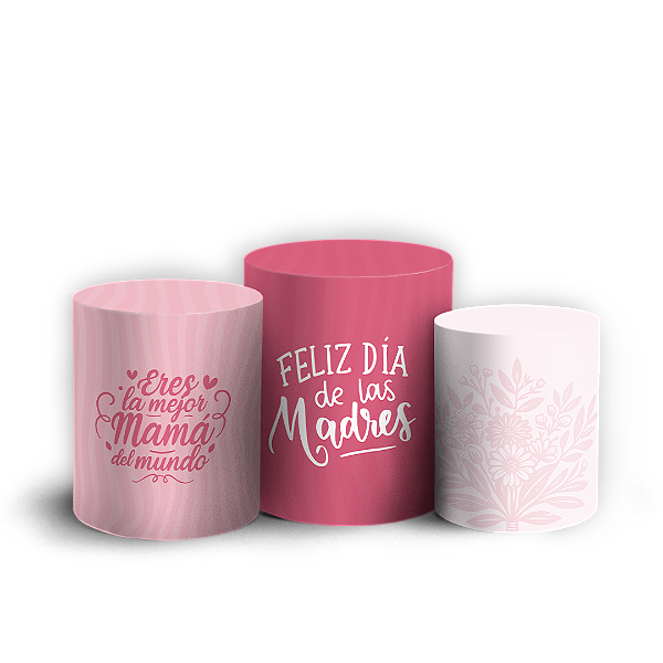 Trio Cilindro - Dia de la Madre - Sublimado 3D