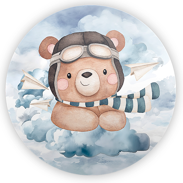Mini Painel - Ursinho Aviador  - Sublimado 3D
