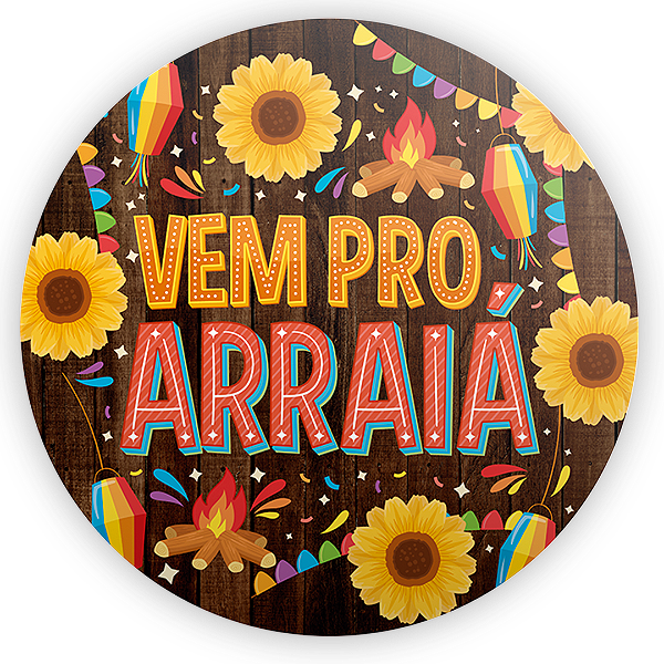 Mini Painel - Festa Junina - Sublimado 3D