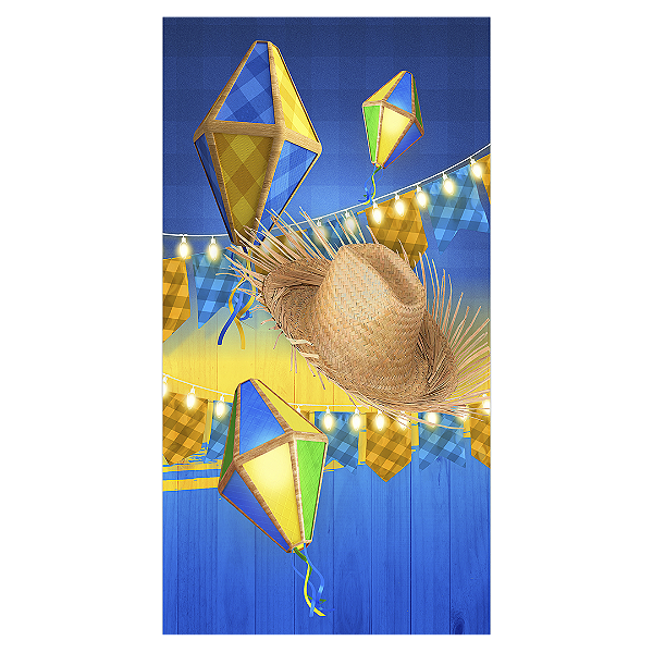 Faixa Lateral - Festa Junina - Sublimado 3D