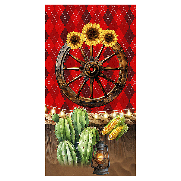 Faixa Lateral - Festa Junina - Sublimado 3D