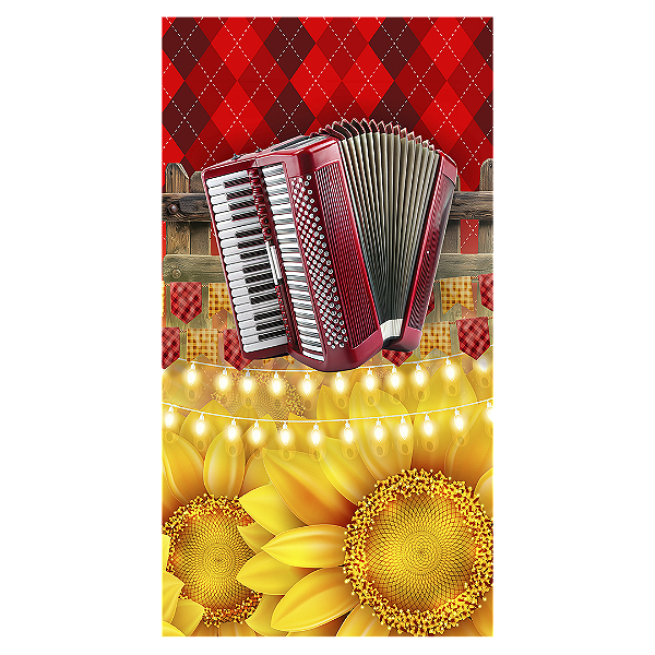 Faixa Lateral - Festa Junina - Sublimado 3D